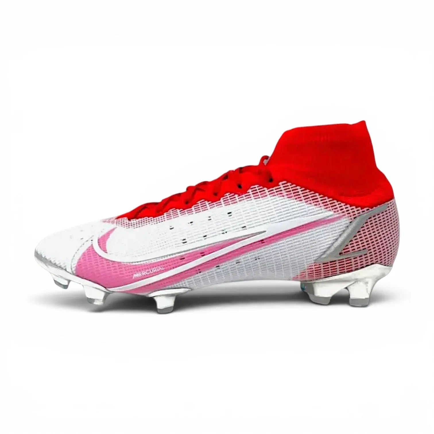 Nike Mercurial Superfly 8 Elite FG (white/red) | EUNIQUEBOOTS