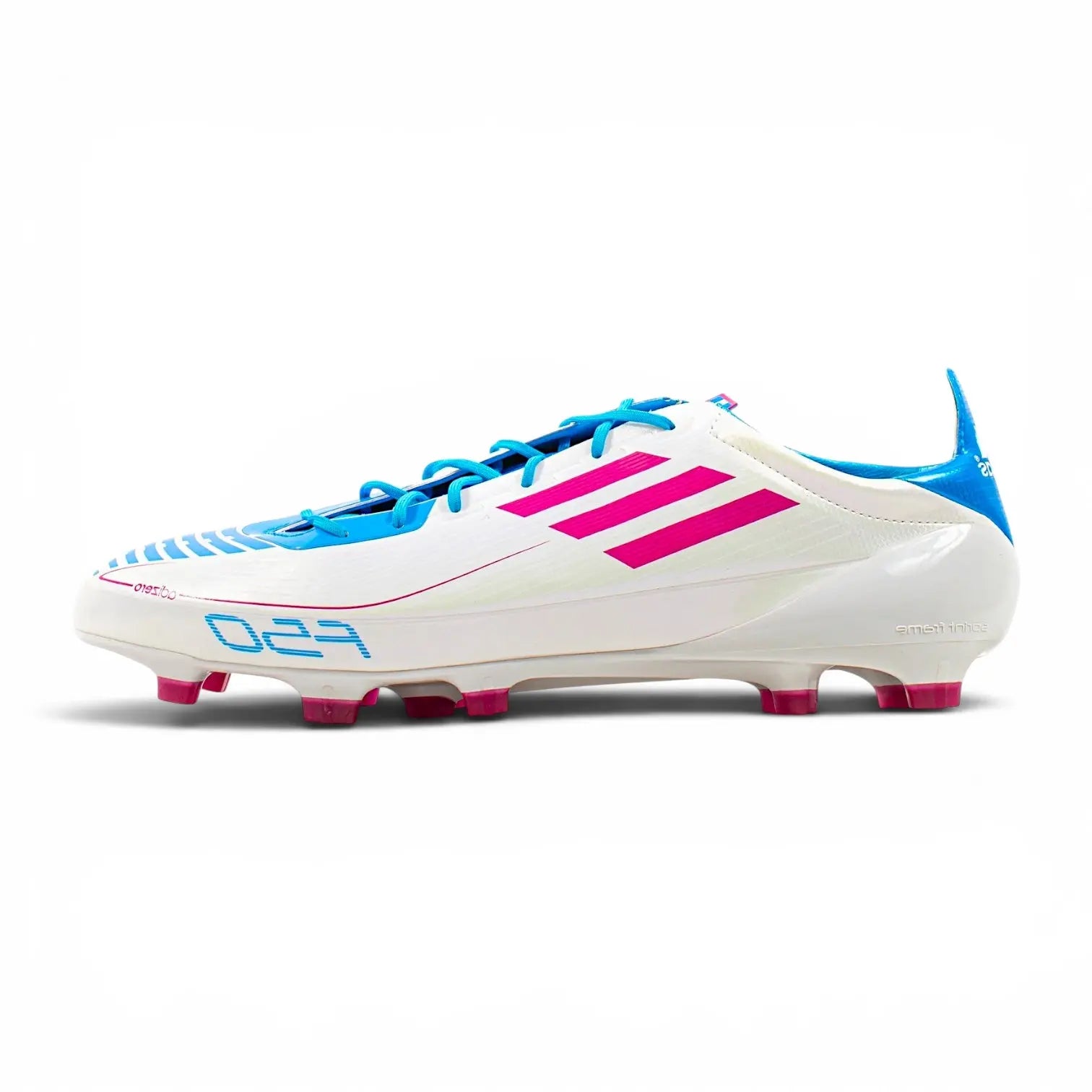 Adidas F50 Adizero TRX FG U44293 (white/cyan/pink) | EUNIQUEBOOTS