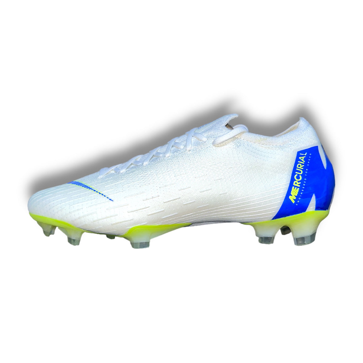 Nike Mercurial Vapor 12 Elite FG ID „white blue lime“