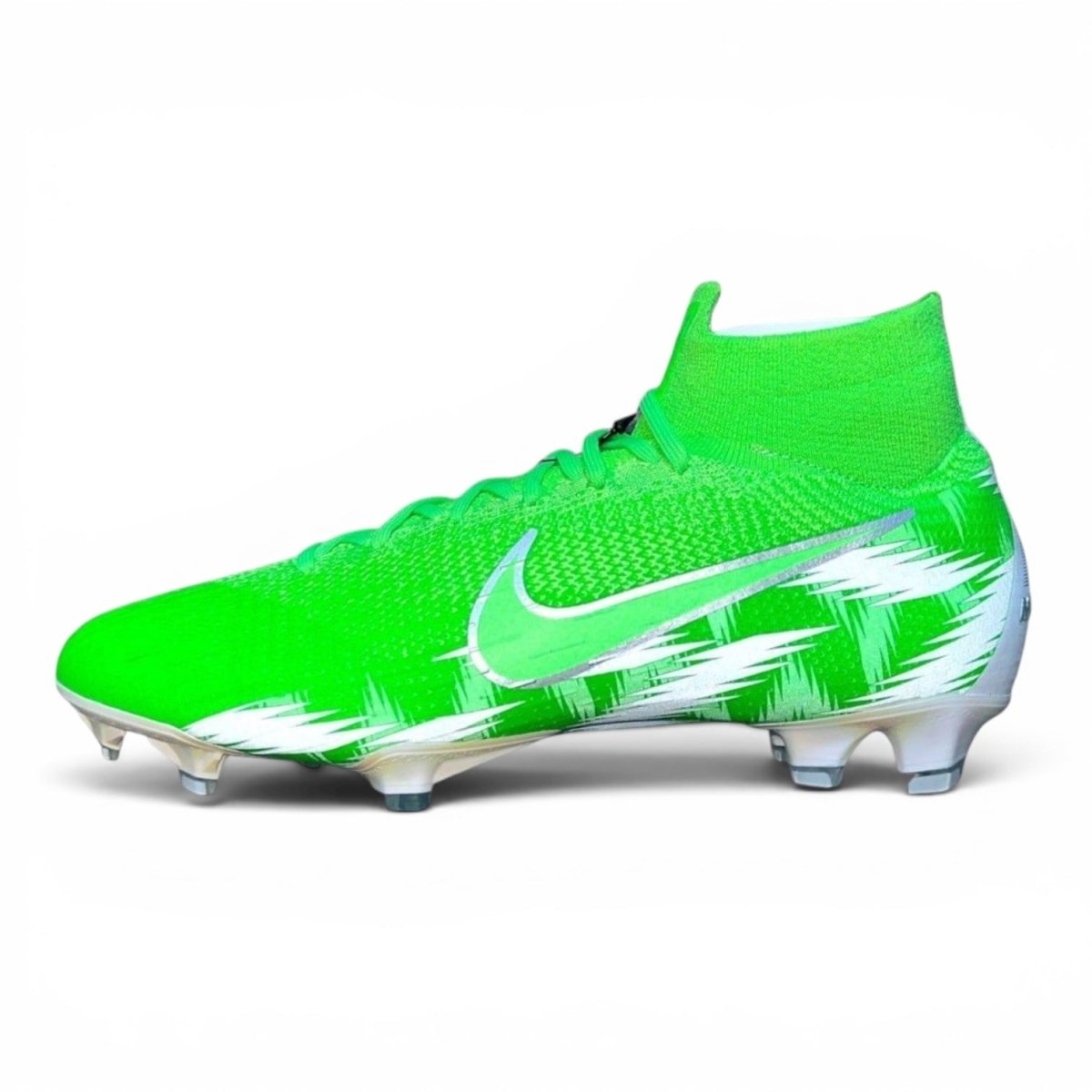 Nike Mercurial Superfly 6 Elite FG ID „green white“ / classic & rare football boots