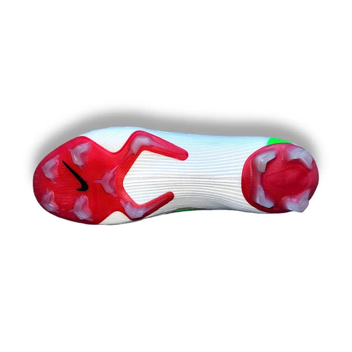 Nike Mercurial Vapor 12 Elite FG ID „white green red“ / classic & rare football boots