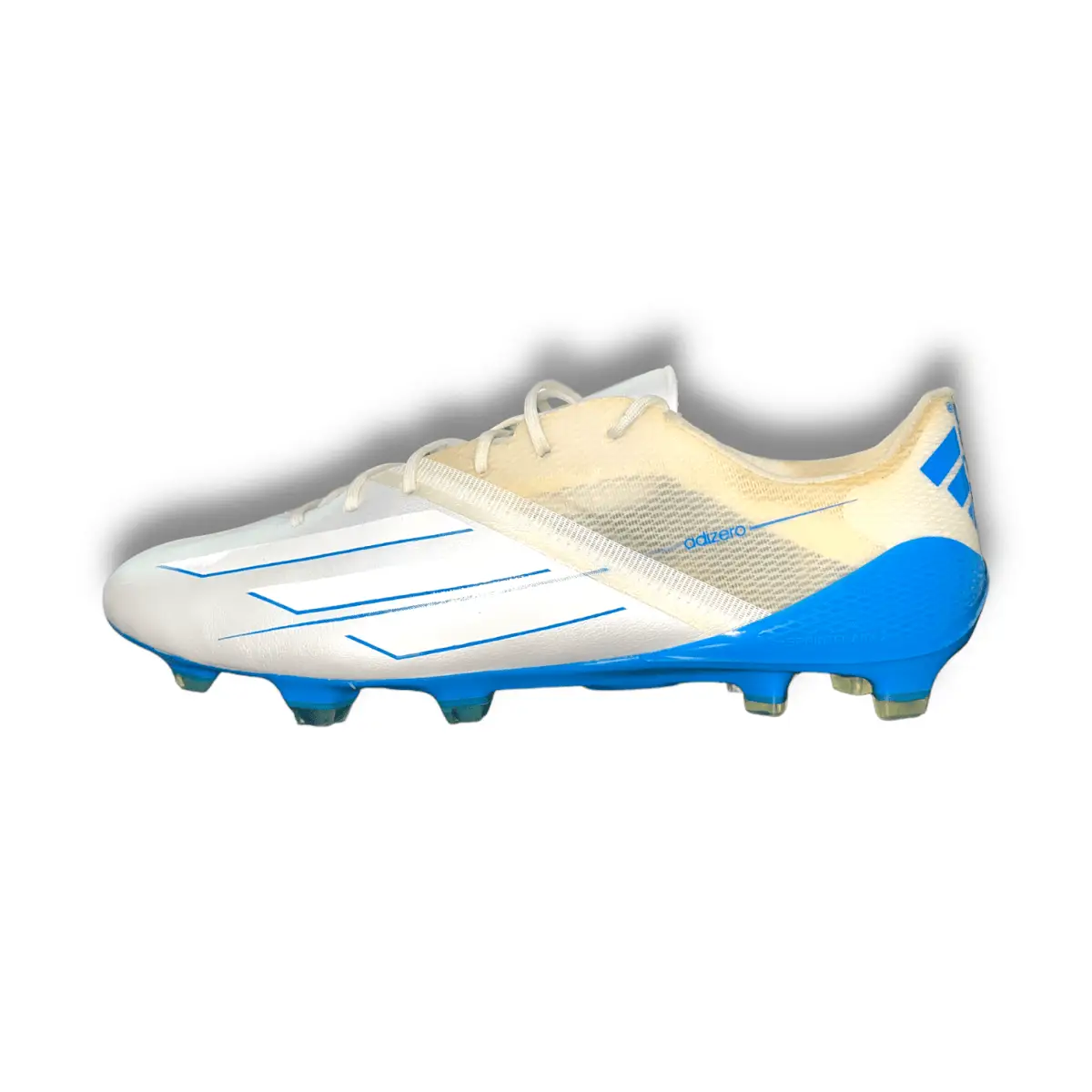 Adidas F50 Adizero FG MiAdidas white blue / classic & rare football boots